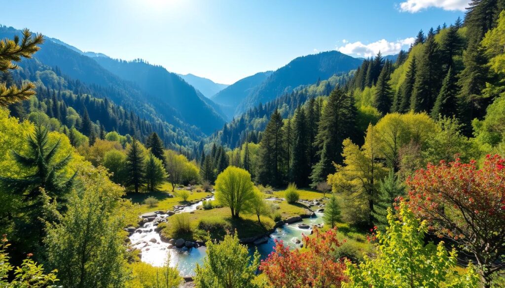 Borjomi-Nationalpark georgische Wälder