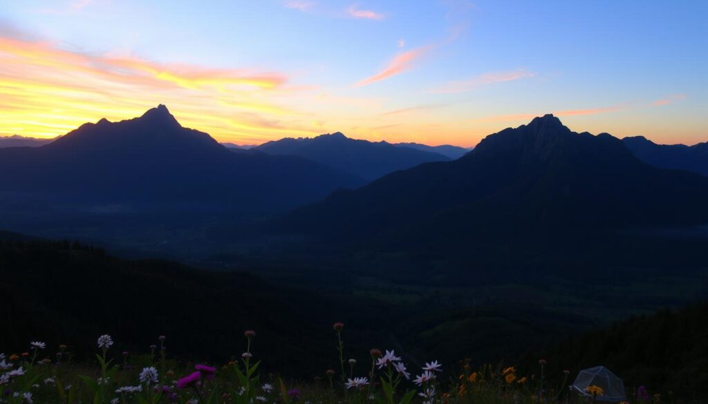 Georgisches Bergpanorama Fotografie