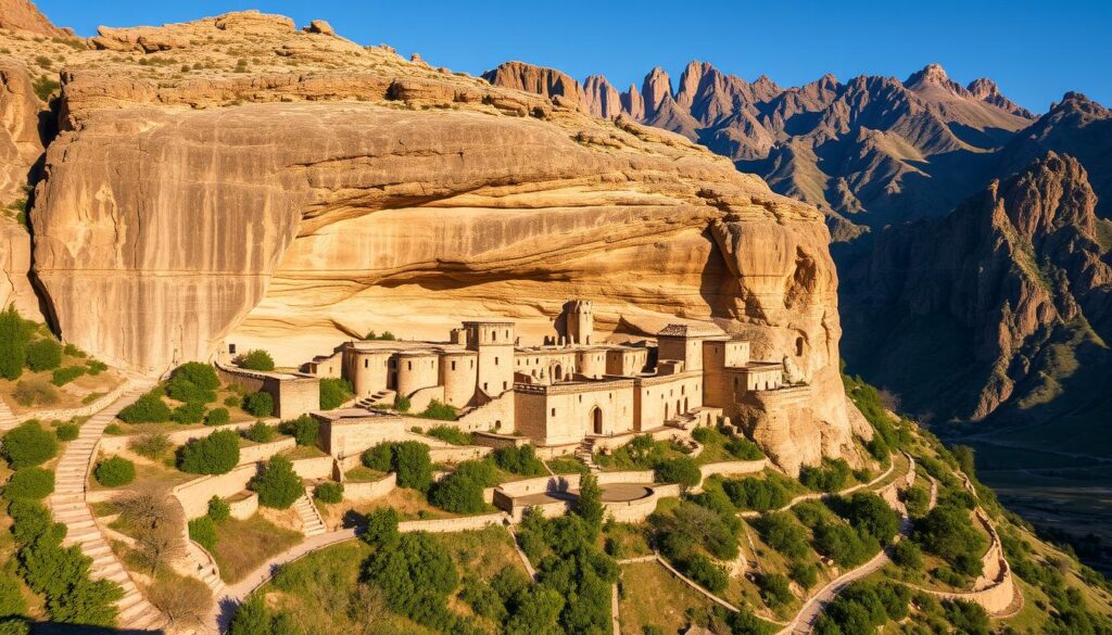 Höhlenstadt Wardsia georgische Sehenswürdigkeit