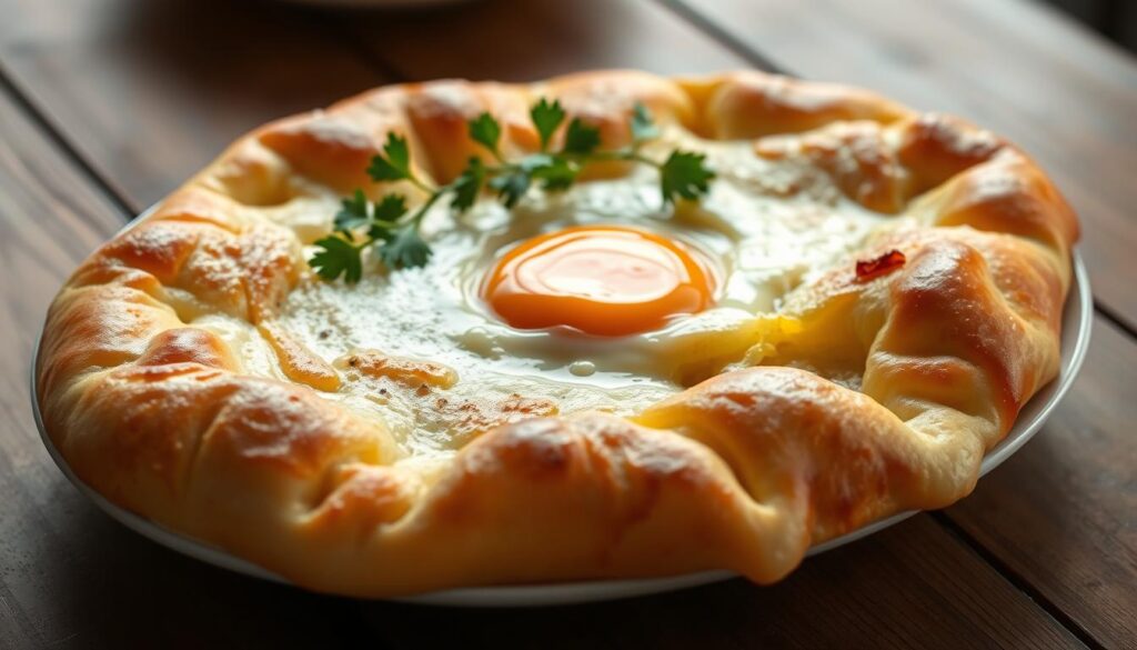 Khachapuri traditionelle georgische Spezialität