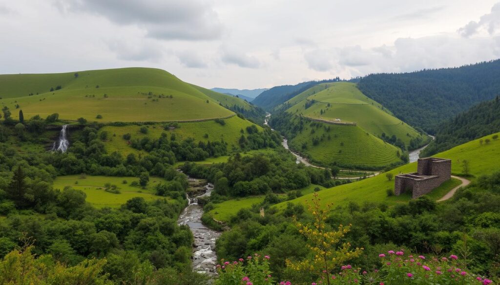 Naturlandschaft um Kutaissi Naturlandschaft um Kutaissi