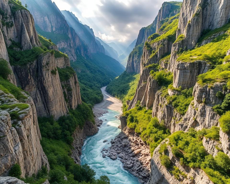 Darialschlucht im Kaukasus-Gebirge