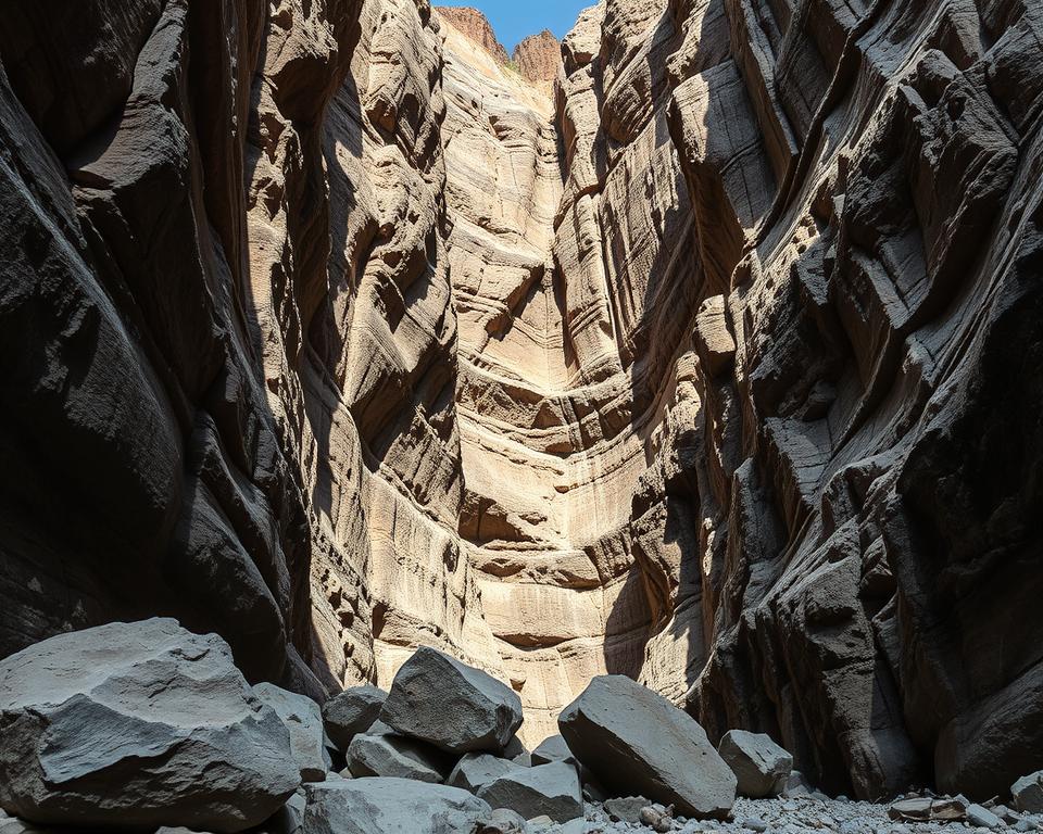 Geologische Felsformationen Darialschlucht