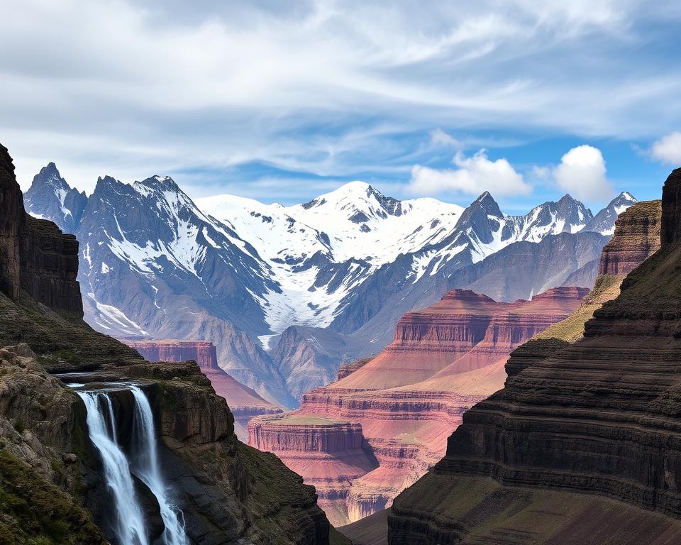 Geologische Formation des Schchara