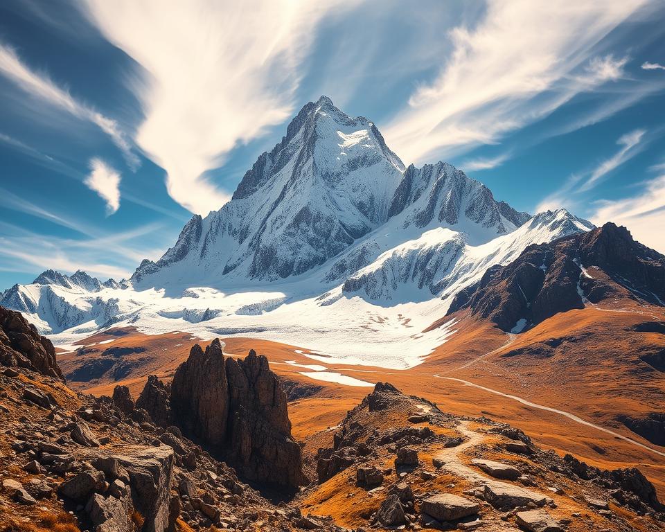 Schchara Bergmassiv Höhe