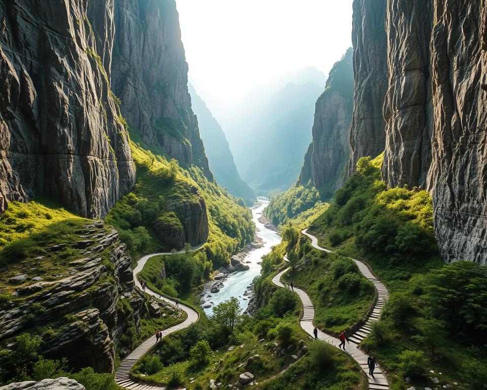 Wanderwege Darialschlucht