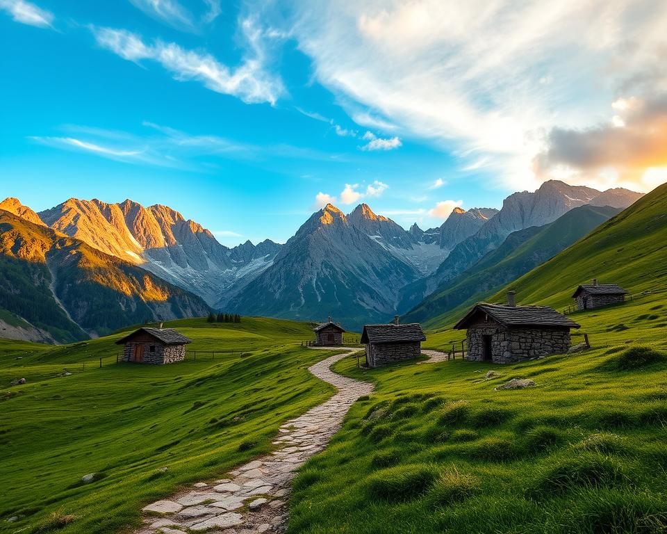 Wanderwege Tusheti Berglandschaft